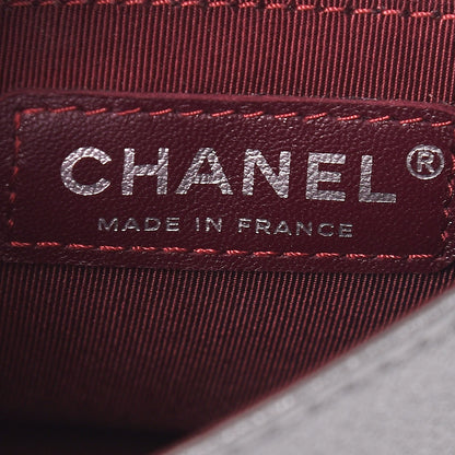 Chanel Metallic Calfskin Quilted Small Pilot Essentials Flap Silver 9 of 10