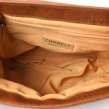 Chanel Washed Lambskin Quilted Medium Chain Around Messenger Dark Beige 4 of 7