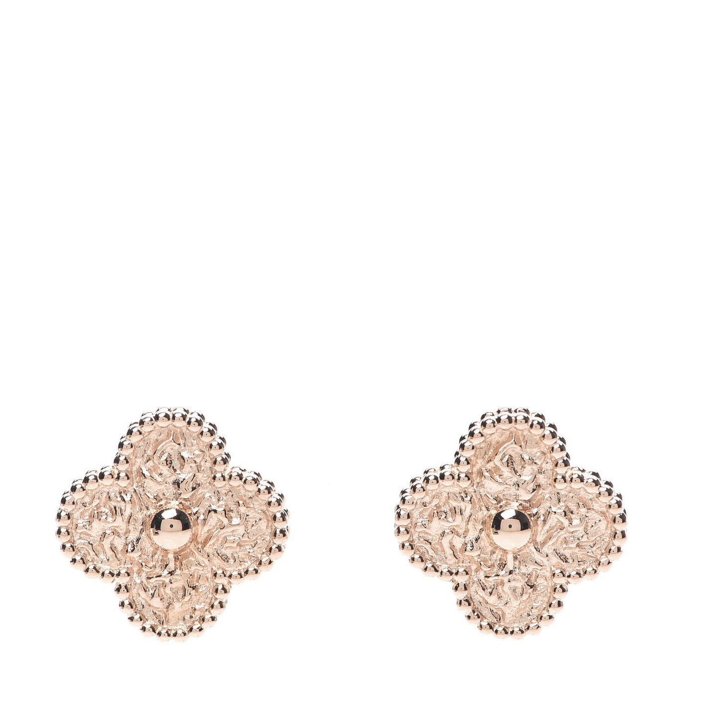 18K Rose Gold Vintage Alhambra Earrings