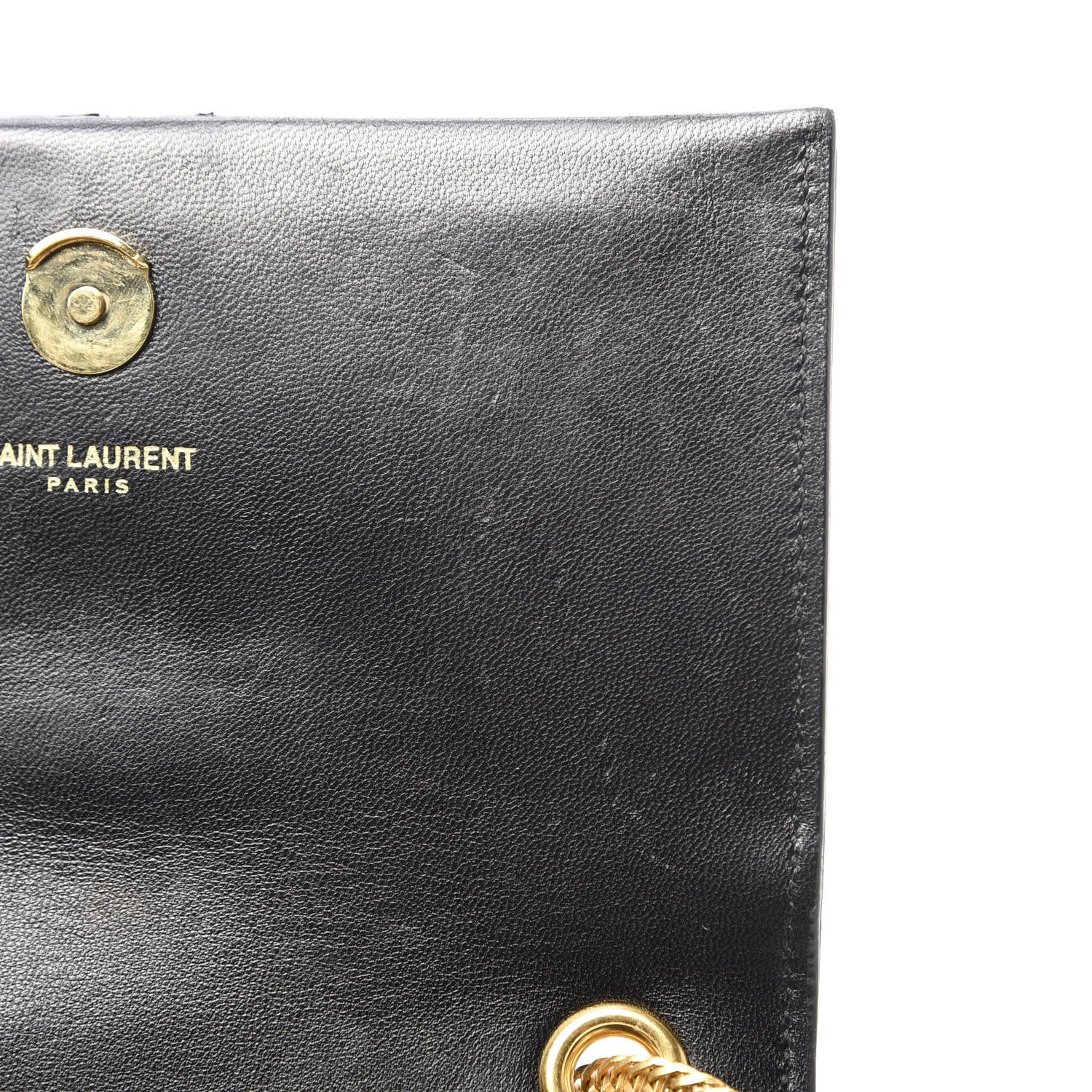 Saint Laurent Suede Small Classic Monogram Kate Tassel Satchel Black 12 of 16