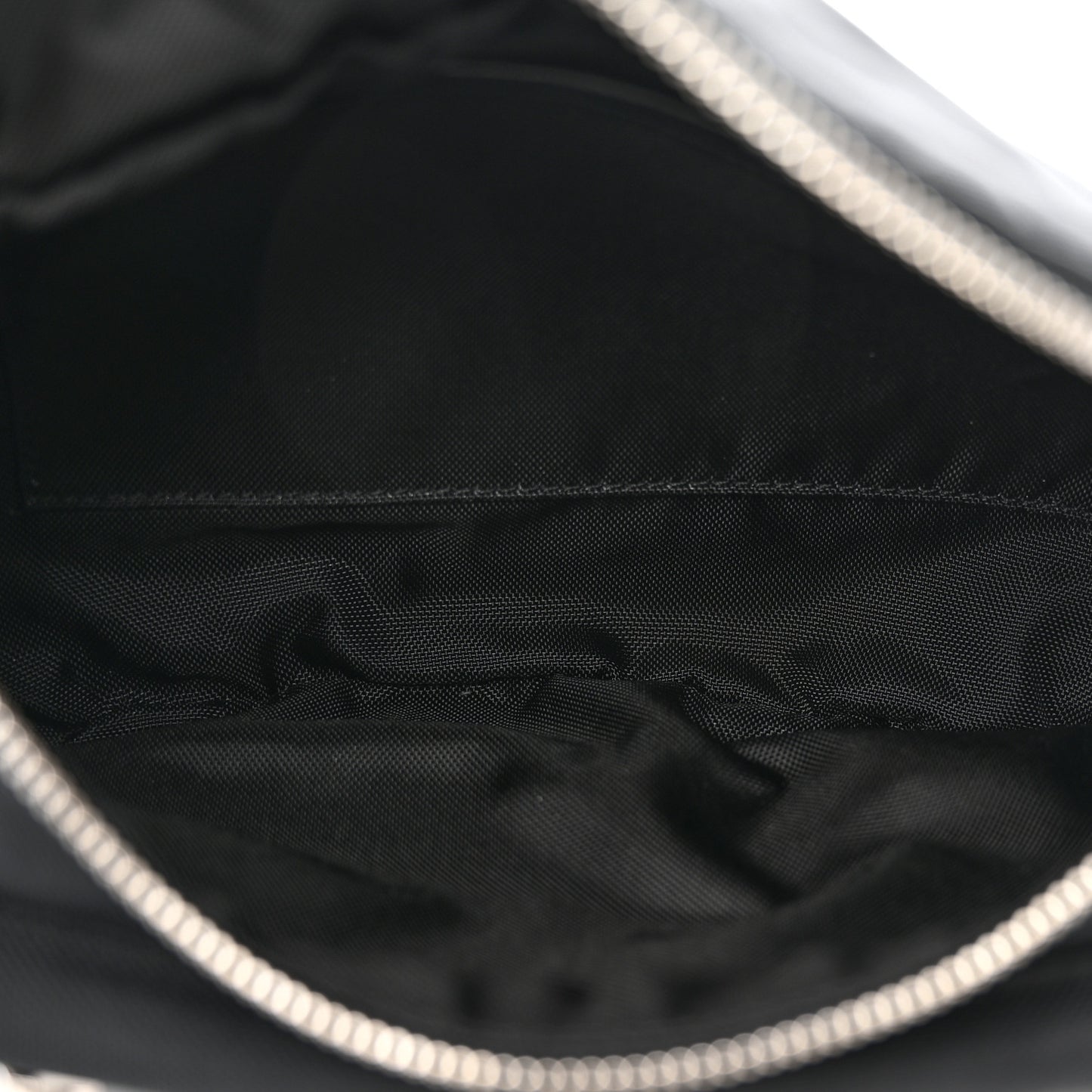 Cotton Gabardine Logo Print Trekking Belt Bag Black