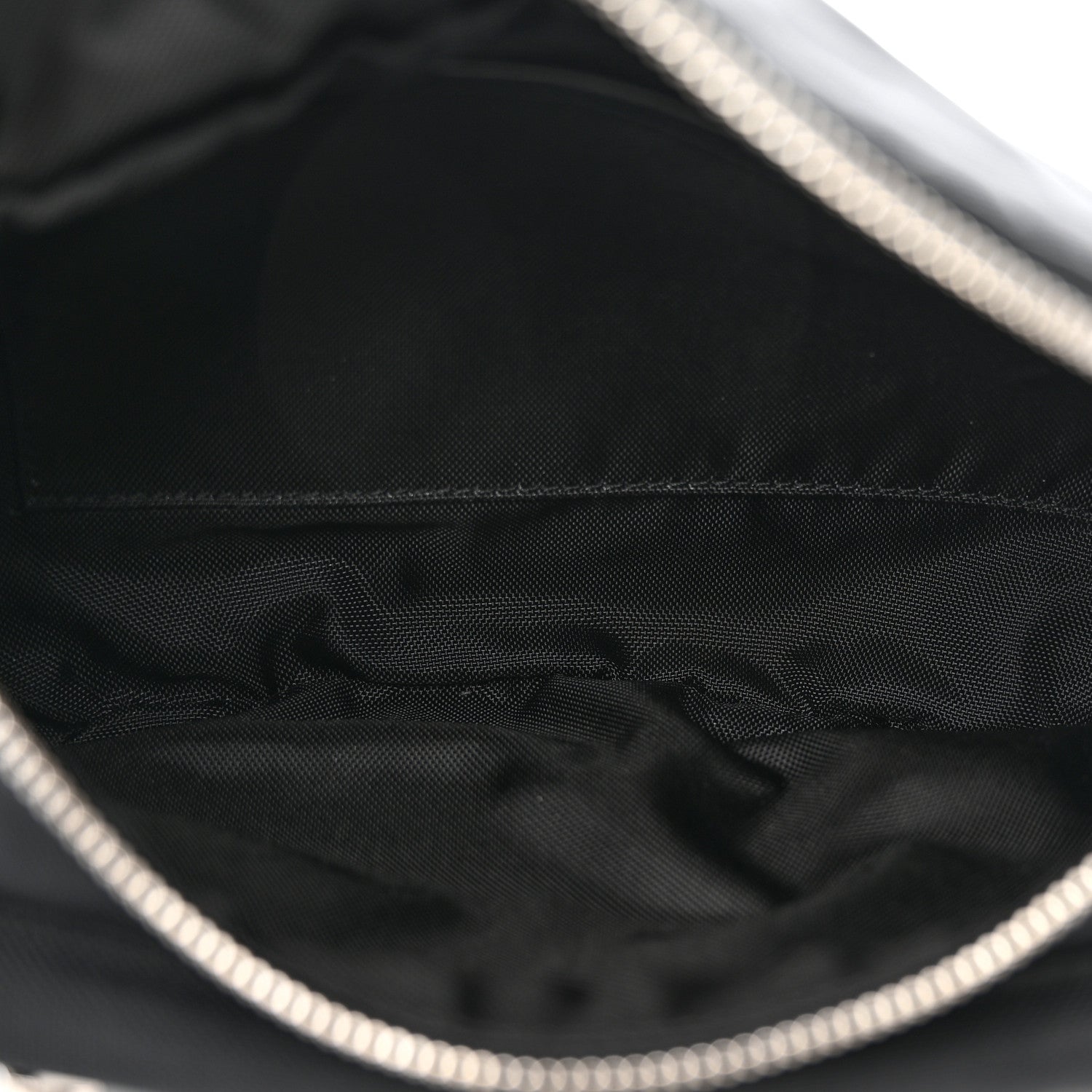 Celine Cotton Gabardine Logo Print Trekking Belt Bag Black 5 of 9