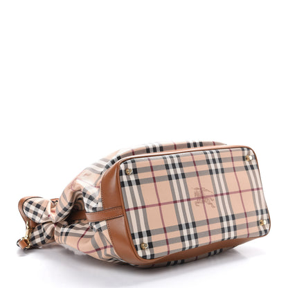 Burberry Haymarket Check Medium Golderton Tote Mid Camel 3 of 15
