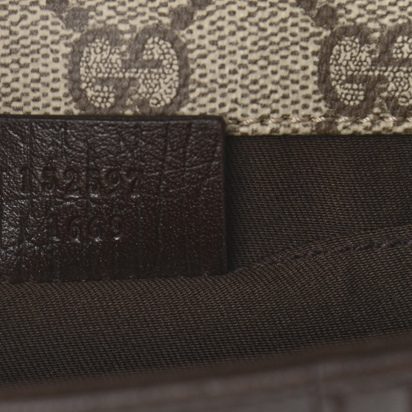 GG Monogram Plus Web Belt Bag Dark Brown