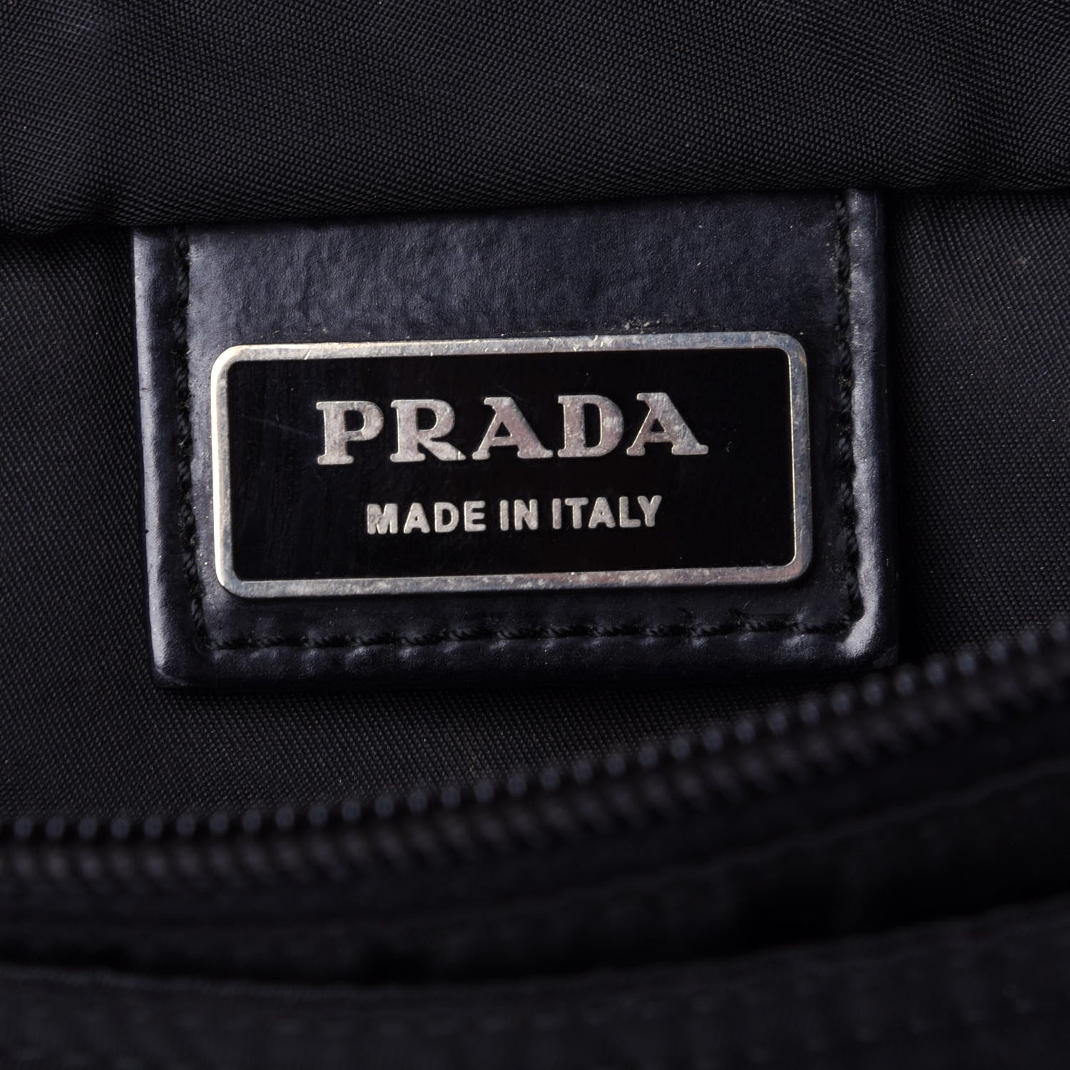 Prada Nylon Vela Flat Messenger Bag Black 6 of 9