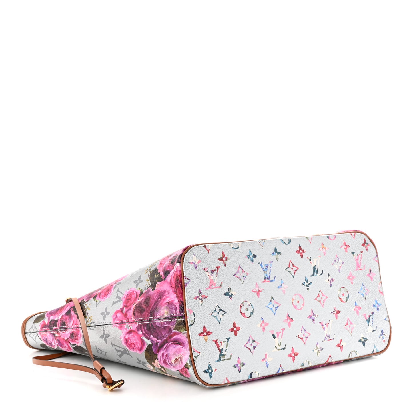 Metallic Monogram LV Garden Neverfull MM Silver