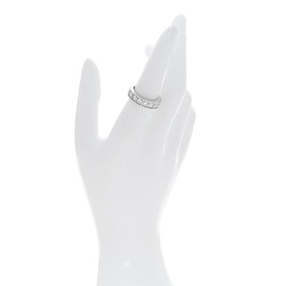 Cartier 18K White Gold Diamond Tectonic Band Ring 54 7 2 of 4