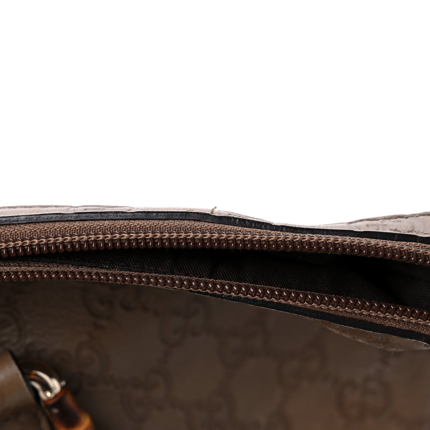 Gucci Guccissima Bamboo Top Handle Tote Brown 21 of 21