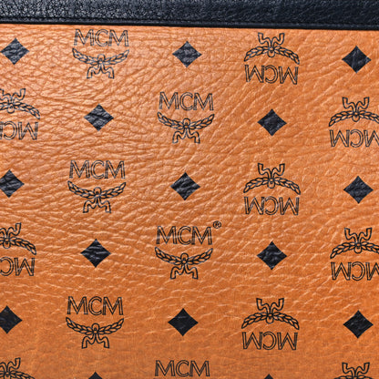MCM Visetos Mini Pouch Cognac Black 12 of 12