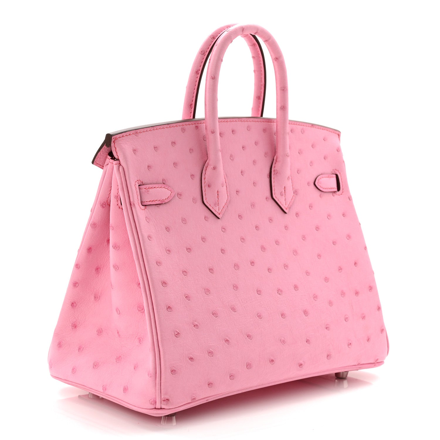 Hermes Boreal Ostrich Birkin 25 Rose Bubblegum 2 of 9