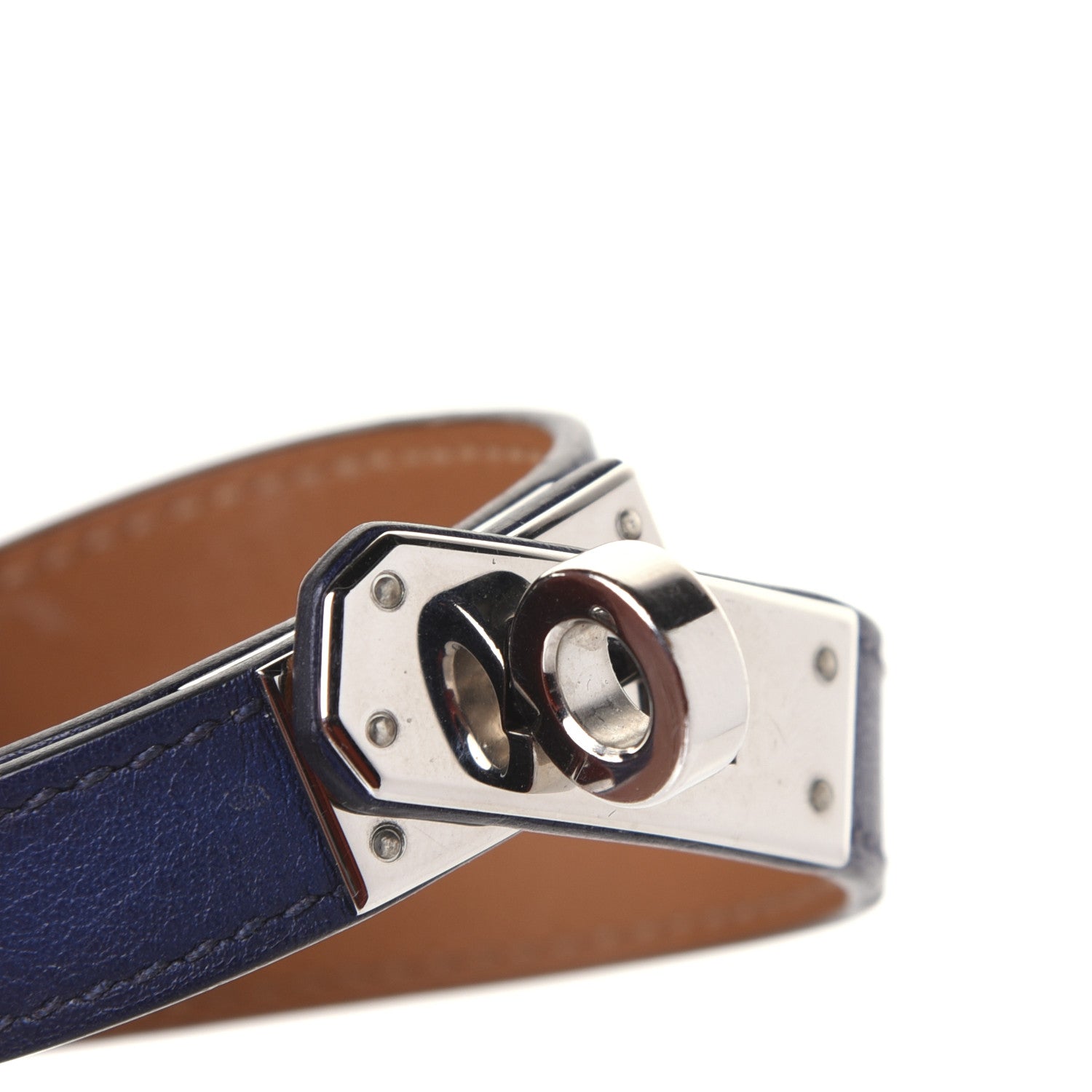 Hermes Swift Kelly Double Tour Bracelet S Bleu Saphir 6 of 8