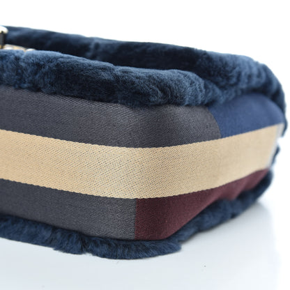 Chanel Orylag Rabbit Fur Quilted Small Single Flap Navy Blue 9 of 9