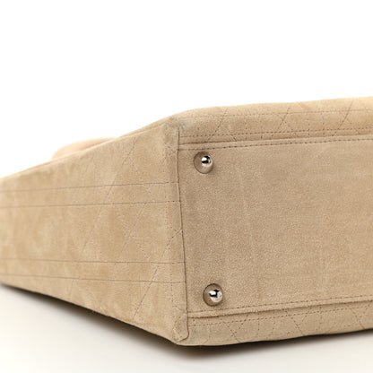 Christian Dior Suede Cannage Large Lady Dior Beige 5 of 10