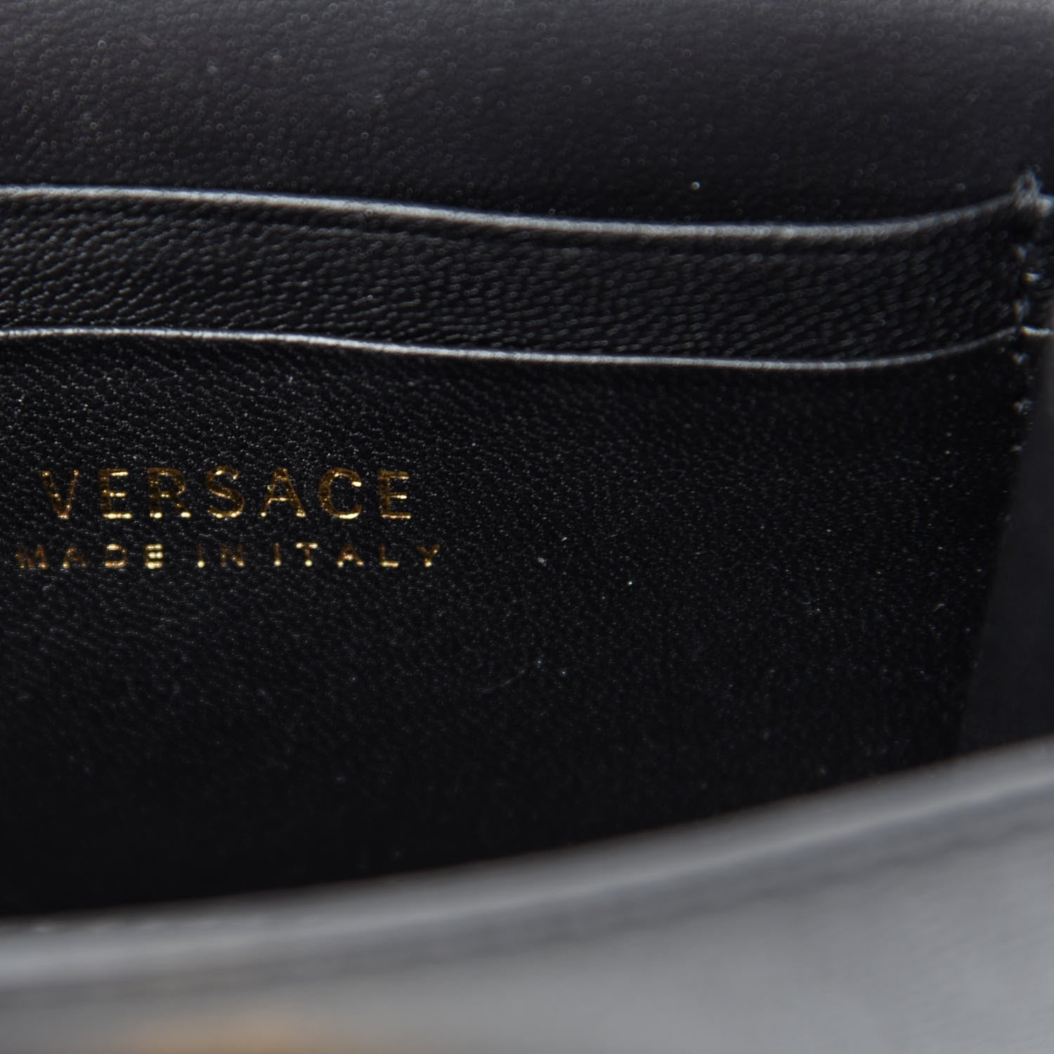 Versace Calfskin Mini Icon Handbag Black 6 of 7