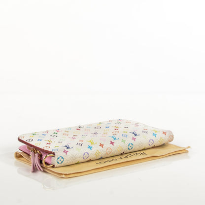 Louis Vuitton Monogram Multicolor Insolite Wallet White Litchi 5 of 10