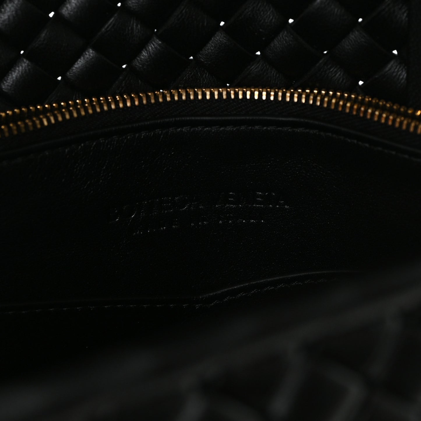 Nappa Intrecciato Patti Top Handle Bag Black