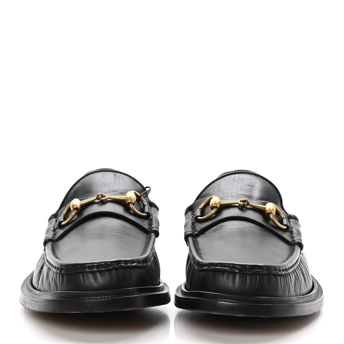 Mandala Goatskin Mens Horsebit Loafers 10 Black