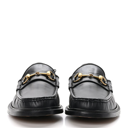 Gucci Mandala Goatskin Mens Horsebit Loafers 10 Black 2 of 8