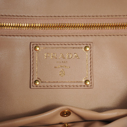 Prada Vitello Shine Shopping Satchel Rosso 6 of 7