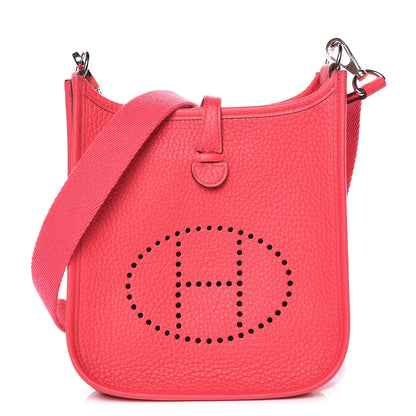 Hermes Taurillon Clemence Evelyne TPM Rose Extreme 1 of 10