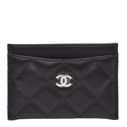 Chanel Lambskin Quilted Card Holder Black 1 of 9