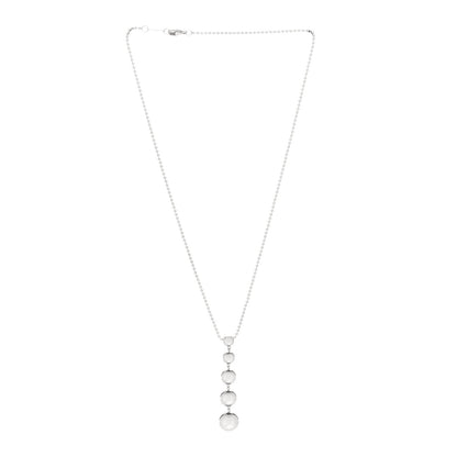 Tiffany Sterling Silver Graduated Ball Drop Necklace 3 of 4