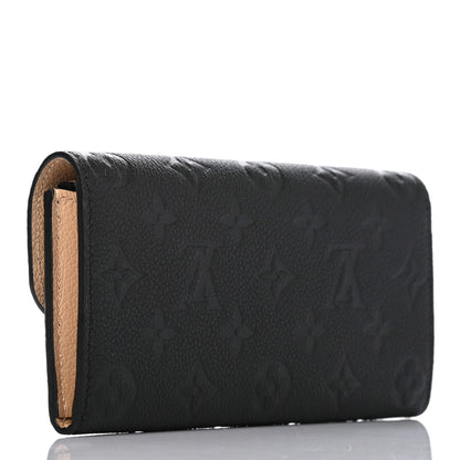 Louis Vuitton Empreinte Emilie Wallet Black Dune 2 of 5
