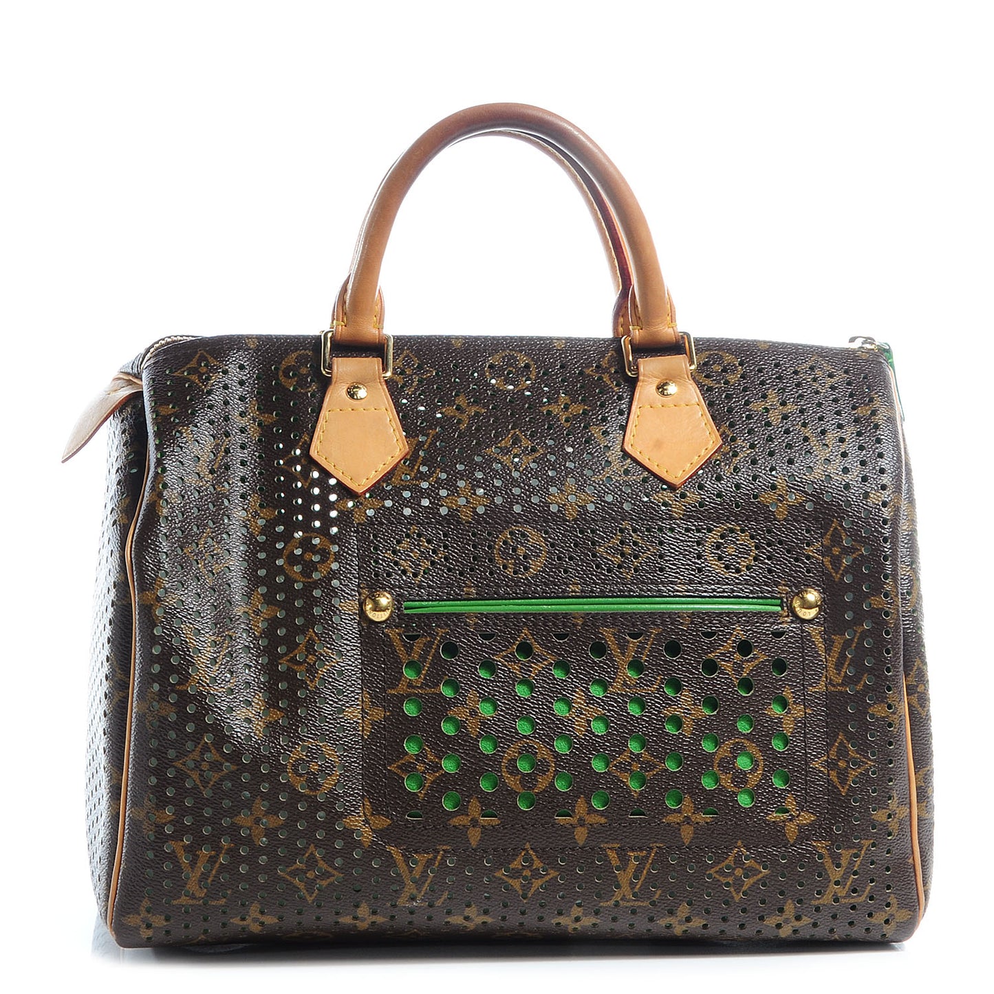 Monogram Perforated Speedy 30 Green