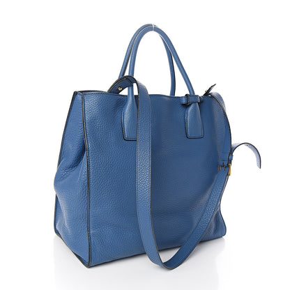 Prada Vitello Daino Tote Cobalto 2 of 10