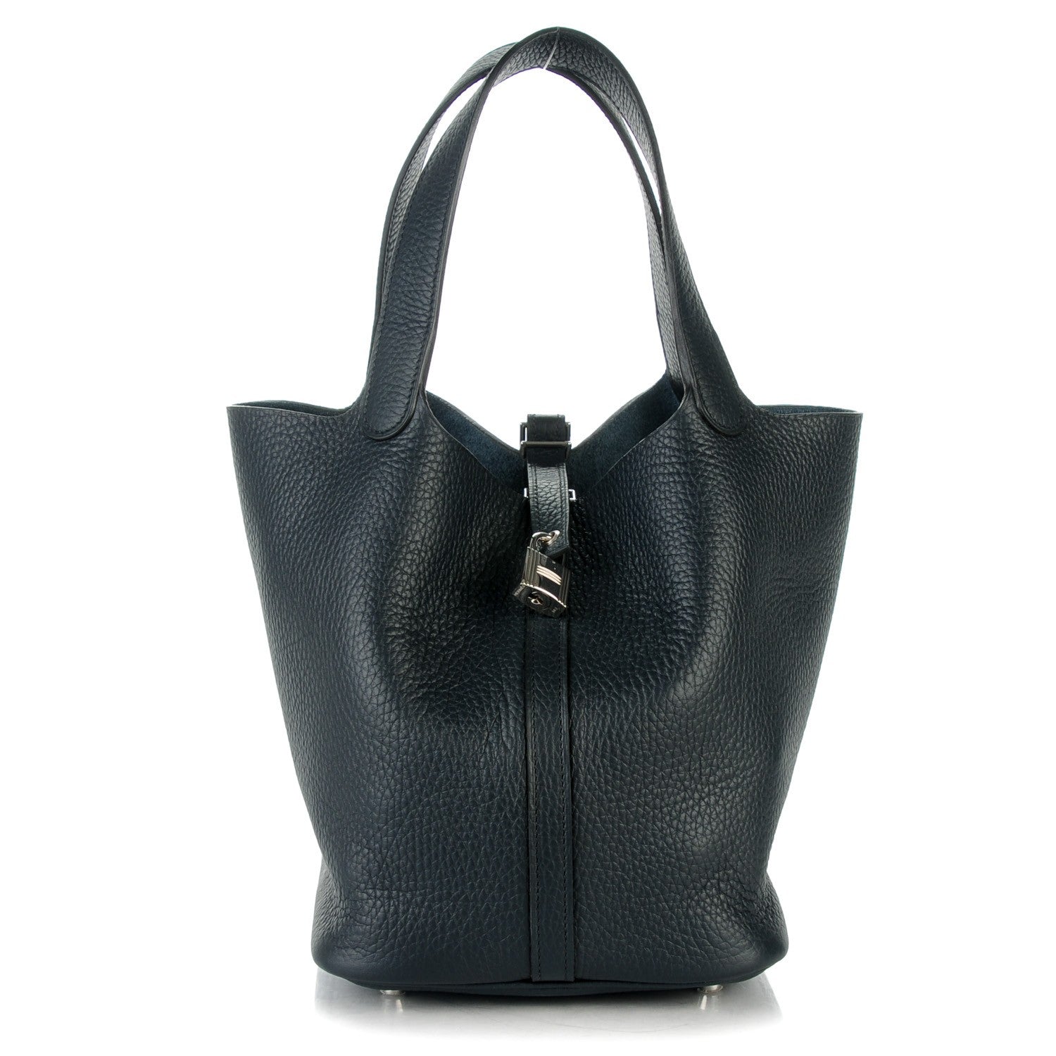 Hermes Taurillon Clemence Picotin Lock 22 MM Bleu Obscur 1 of 7