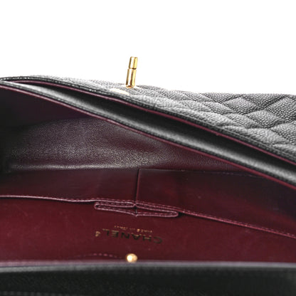 Chanel Caviar Quilted Medium Double Flap Black 5 of 9