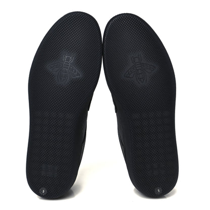 Gucci Calfskin Perforated Mens G75 Sneakers 9 Black 6 of 11