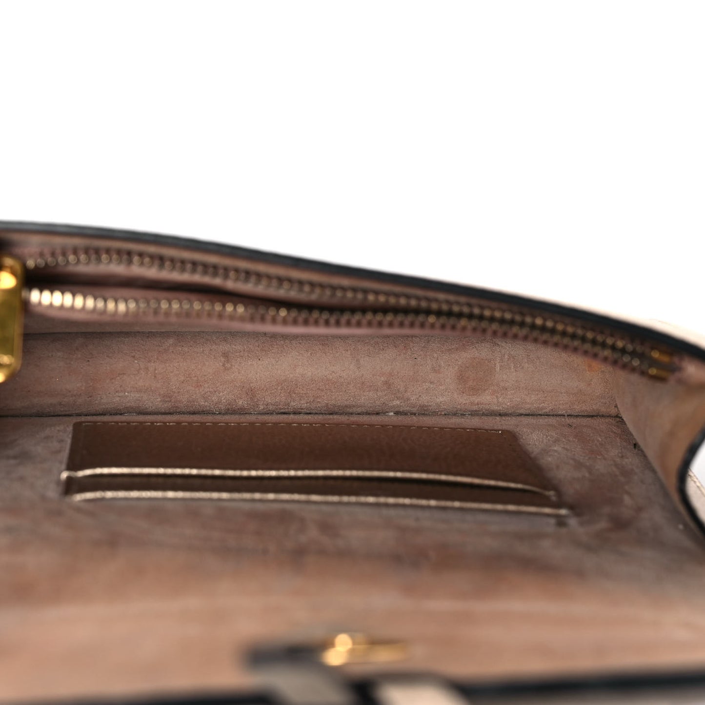 Metallic Grained Calfskin Saddle Belt Bag Gold