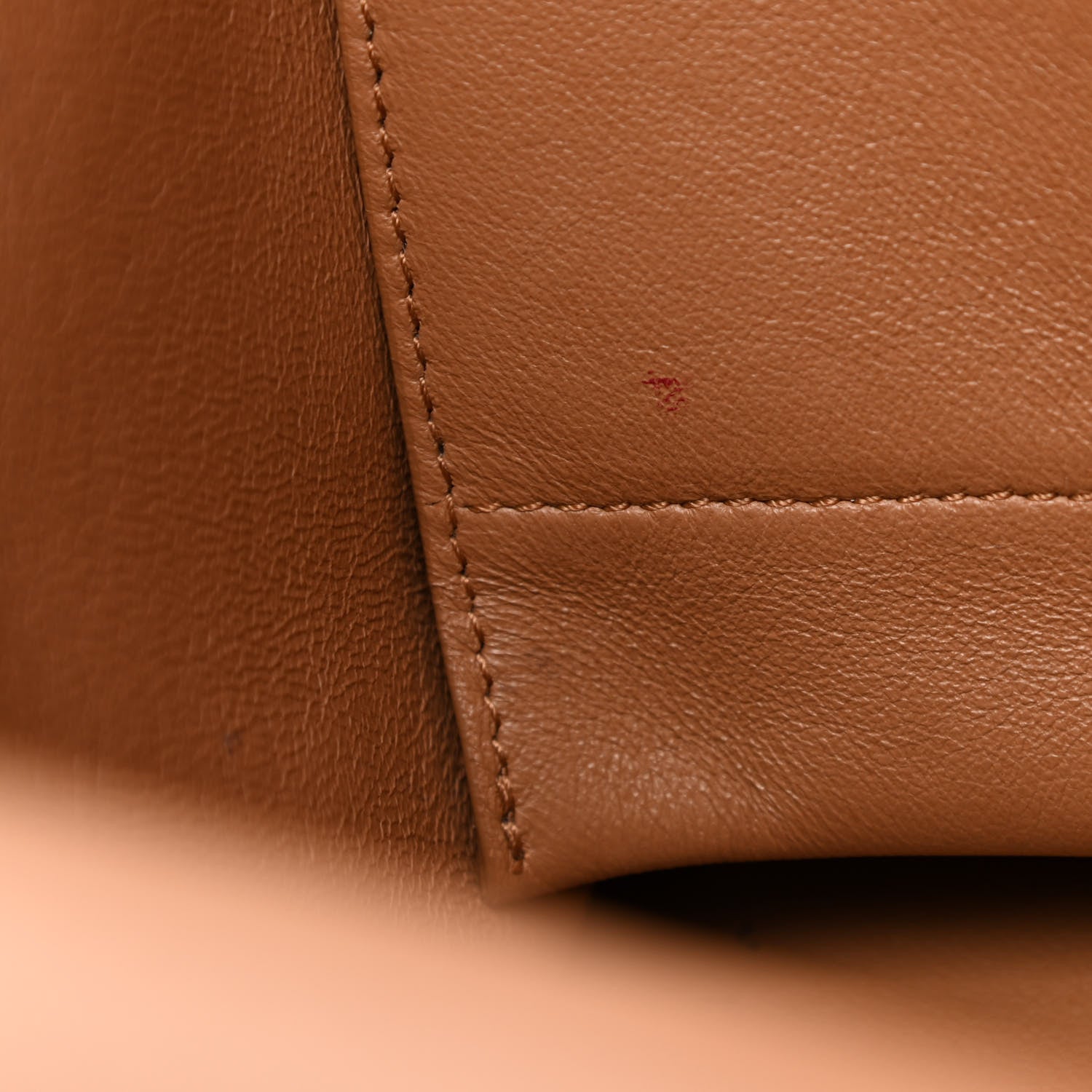 Celine Satin Baby Grained Calfskin Medium Tri-Color Trapeze Tan 7 of 18