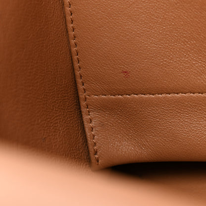 Celine Satin Baby Grained Calfskin Medium Tri-Color Trapeze Tan 7 of 18
