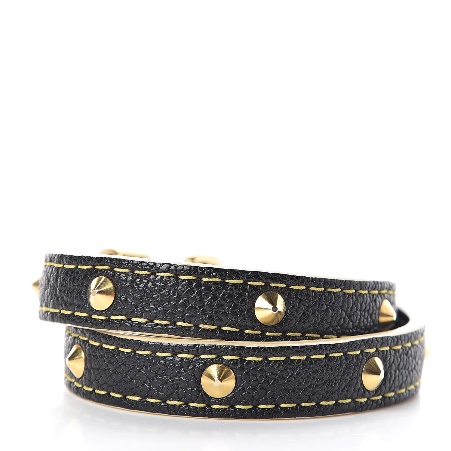 Louis Vuitton Suhali Double Tour Bracelet Black 3 of 4