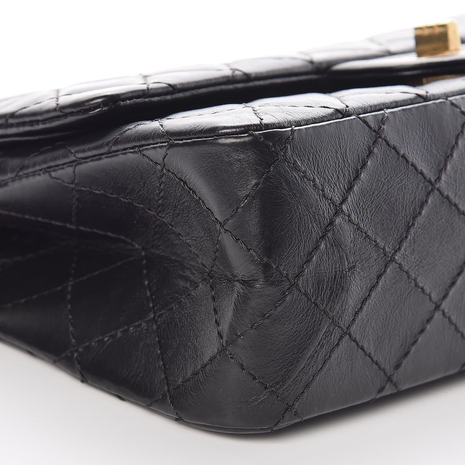 Chanel Aged Calfskin Quilted 2.55 Reissue 225 Flap Black 9 of 11