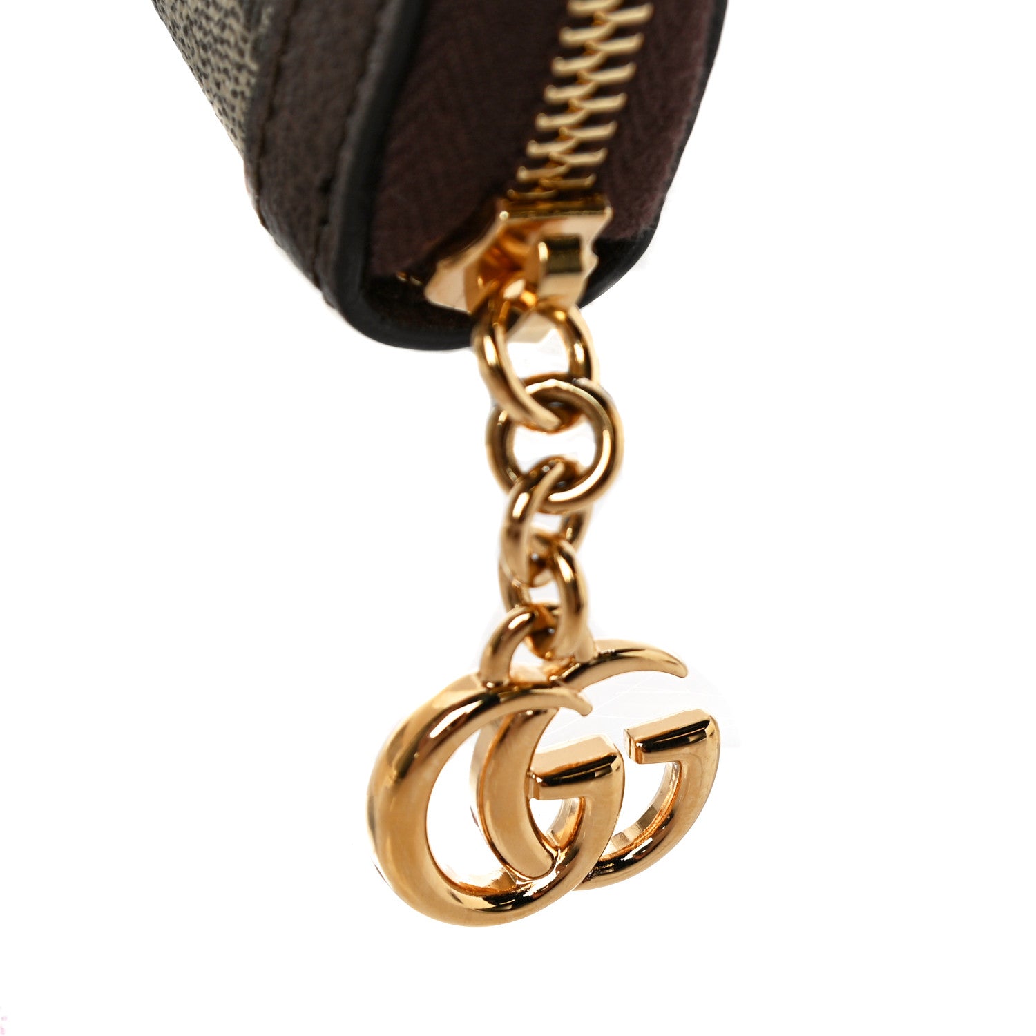 Gucci GG Supreme Monogram Web Ophidia Zip Around Wallet Brown 10 of 10