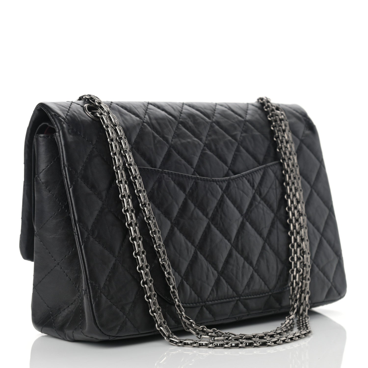 Chanel Aged Calfskin Quilted 2.55 Reissue 227 Flap Black 3 of 10