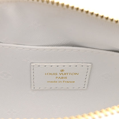 Louis Vuitton Calfskin Bubblegram Papillon BB Snow White 6 of 9