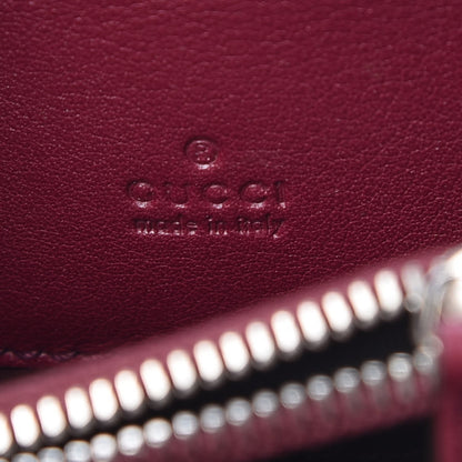 Gucci Crocodile Zip Around Card Case Cherry Gloss 6 of 8