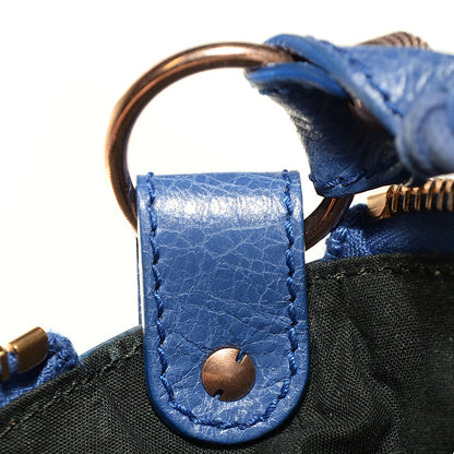 Balenciaga Agneau Giant 12 Rose Gold Hardware Day Hobo Bleut Bleu Glacier 7 of 11