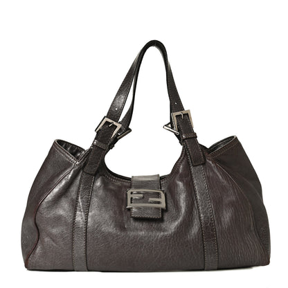 Fendi Metallic Calfskin Shoulder Bag Brown 1 of 12