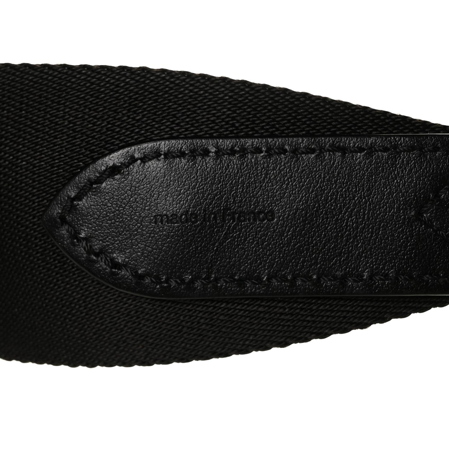 Nylon Jacquard Sporty Bandouliere Shoulder Strap Black