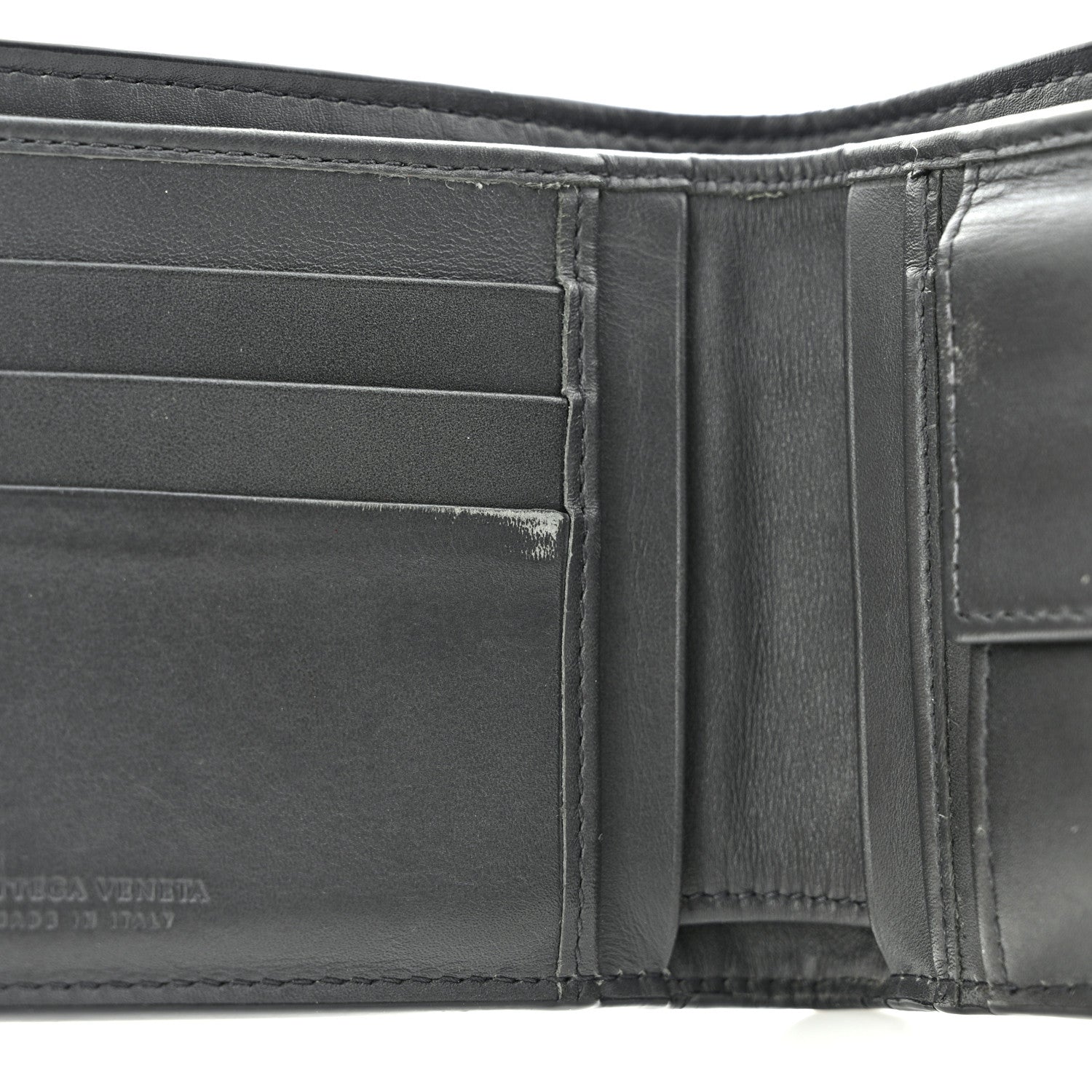 Bottega Veneta Nappa Intrecciato Bi-Fold Wallet Grey 9 of 12