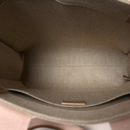Chloe Linen Calfskin Medium Woody Ribbon Tote Blushy Beige 5 of 10