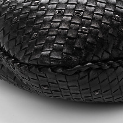 Bottega Veneta Nappa Intrecciato Studded Large Veneta Hobo Black 9 of 10