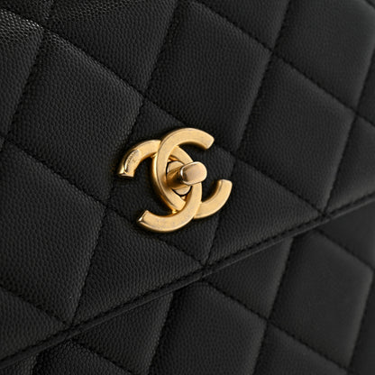 Chanel Caviar Quilted Chain Backpack Black 11 of 12