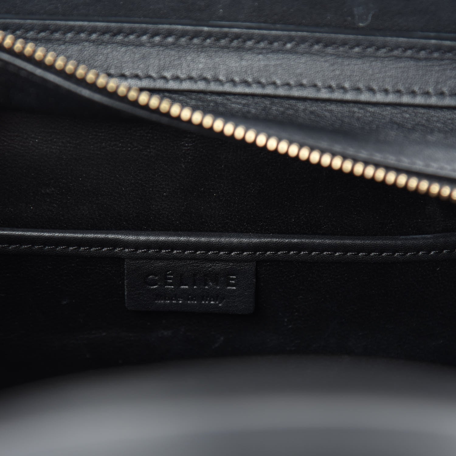 Celine Smooth Calfskin Nano Luggage Black 8 of 9