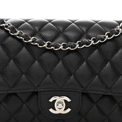 Chanel Caviar Quilted Medium Double Flap Black 5 of 10